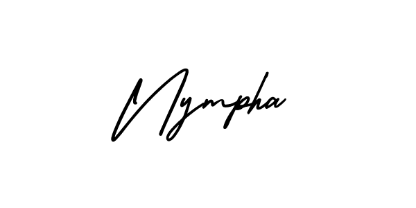 Use a signature maker to create a handwritten signature online. With this signature software, you can design (AmerikaSignatureDemo-Regular) your own signature for name Nympha. Nympha signature style 3 images and pictures png