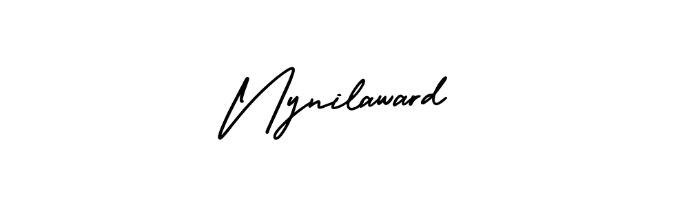 This is the best signature style for the Nynilaward name. Also you like these signature font (AmerikaSignatureDemo-Regular). Mix name signature. Nynilaward signature style 3 images and pictures png