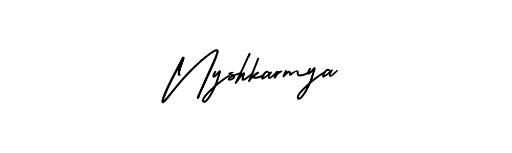 See photos of Nyshkarmya official signature by Spectra . Check more albums & portfolios. Read reviews & check more about AmerikaSignatureDemo-Regular font. Nyshkarmya signature style 3 images and pictures png