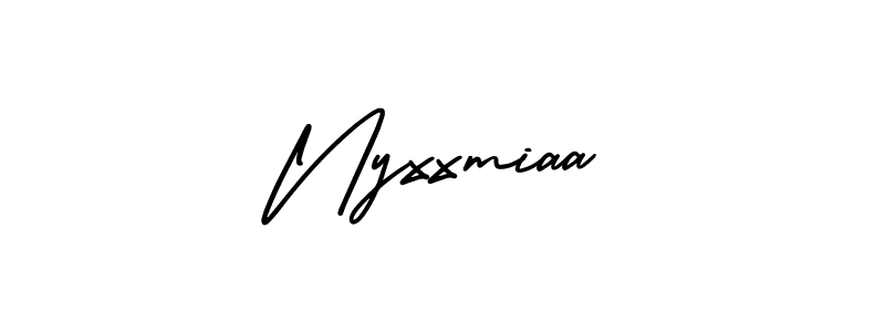 Once you've used our free online signature maker to create your best signature AmerikaSignatureDemo-Regular style, it's time to enjoy all of the benefits that Nyxxmiaa name signing documents. Nyxxmiaa signature style 3 images and pictures png