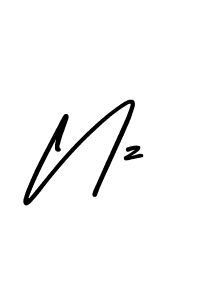 Create a beautiful signature design for name Nz. With this signature (AmerikaSignatureDemo-Regular) fonts, you can make a handwritten signature for free. Nz signature style 3 images and pictures png