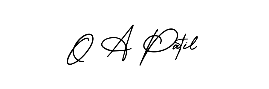 if you are searching for the best signature style for your name O A Patil. so please give up your signature search. here we have designed multiple signature styles  using AmerikaSignatureDemo-Regular. O A Patil signature style 3 images and pictures png