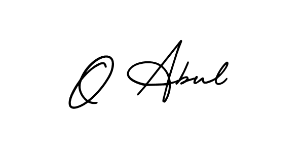 O Abul stylish signature style. Best Handwritten Sign (AmerikaSignatureDemo-Regular) for my name. Handwritten Signature Collection Ideas for my name O Abul. O Abul signature style 3 images and pictures png