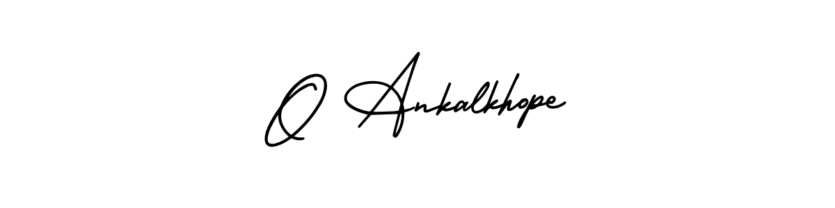 if you are searching for the best signature style for your name O Ankalkhope. so please give up your signature search. here we have designed multiple signature styles  using AmerikaSignatureDemo-Regular. O Ankalkhope signature style 3 images and pictures png