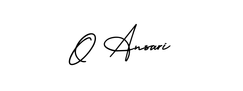 O Ansari stylish signature style. Best Handwritten Sign (AmerikaSignatureDemo-Regular) for my name. Handwritten Signature Collection Ideas for my name O Ansari. O Ansari signature style 3 images and pictures png