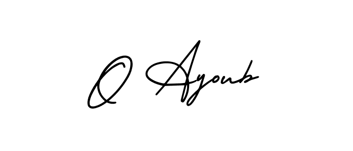 It looks lik you need a new signature style for name O Ayoub. Design unique handwritten (AmerikaSignatureDemo-Regular) signature with our free signature maker in just a few clicks. O Ayoub signature style 3 images and pictures png