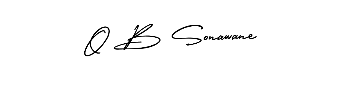 Make a beautiful signature design for name O B Sonawane. Use this online signature maker to create a handwritten signature for free. O B Sonawane signature style 3 images and pictures png