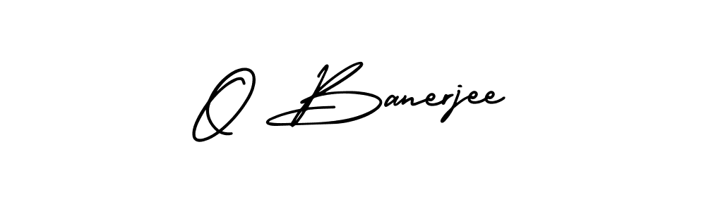 AmerikaSignatureDemo-Regular is a professional signature style that is perfect for those who want to add a touch of class to their signature. It is also a great choice for those who want to make their signature more unique. Get O Banerjee name to fancy signature for free. O Banerjee signature style 3 images and pictures png