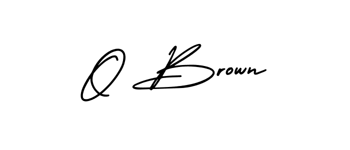 The best way (AmerikaSignatureDemo-Regular) to make a short signature is to pick only two or three words in your name. The name O Brown include a total of six letters. For converting this name. O Brown signature style 3 images and pictures png