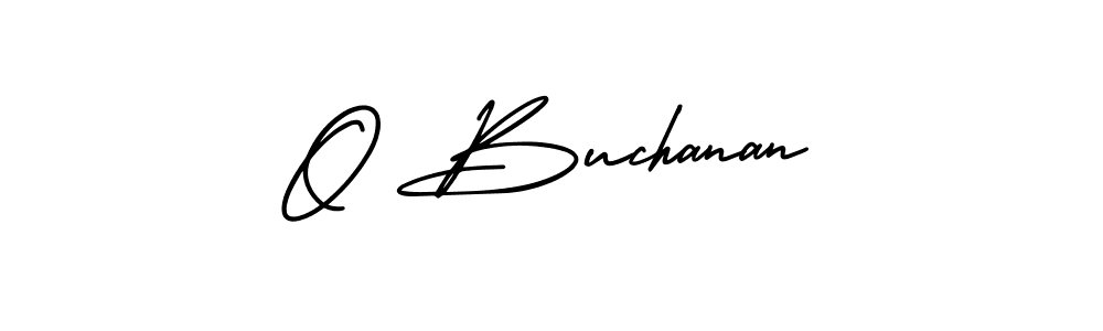 Create a beautiful signature design for name O Buchanan. With this signature (AmerikaSignatureDemo-Regular) fonts, you can make a handwritten signature for free. O Buchanan signature style 3 images and pictures png