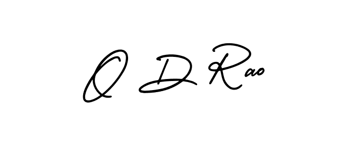 You should practise on your own different ways (AmerikaSignatureDemo-Regular) to write your name (O D Rao) in signature. don't let someone else do it for you. O D Rao signature style 3 images and pictures png
