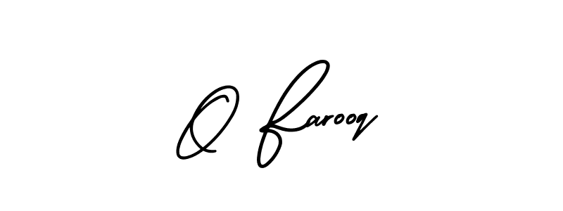 Use a signature maker to create a handwritten signature online. With this signature software, you can design (AmerikaSignatureDemo-Regular) your own signature for name O Farooq. O Farooq signature style 3 images and pictures png