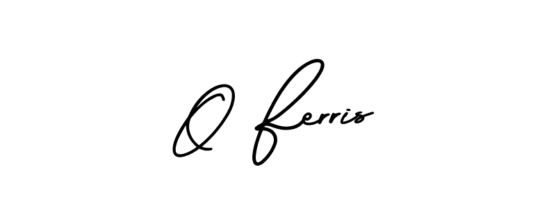 Design your own signature with our free online signature maker. With this signature software, you can create a handwritten (AmerikaSignatureDemo-Regular) signature for name O Ferris. O Ferris signature style 3 images and pictures png