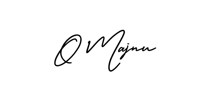 Create a beautiful signature design for name O Majnu. With this signature (AmerikaSignatureDemo-Regular) fonts, you can make a handwritten signature for free. O Majnu signature style 3 images and pictures png