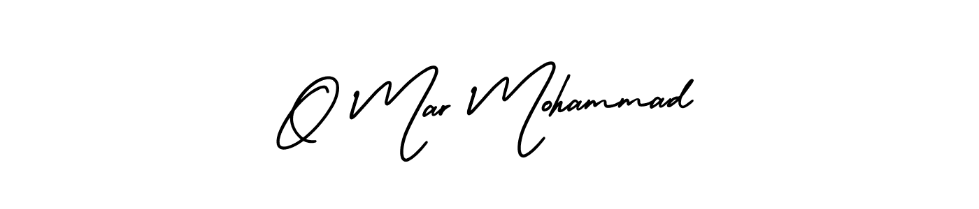 How to make O Mar Mohammad signature? AmerikaSignatureDemo-Regular is a professional autograph style. Create handwritten signature for O Mar Mohammad name. O Mar Mohammad signature style 3 images and pictures png