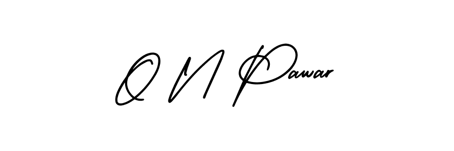 Also You can easily find your signature by using the search form. We will create O N Pawar name handwritten signature images for you free of cost using AmerikaSignatureDemo-Regular sign style. O N Pawar signature style 3 images and pictures png
