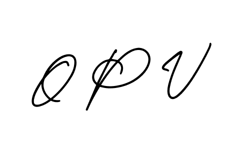 Also we have O P V name is the best signature style. Create professional handwritten signature collection using AmerikaSignatureDemo-Regular autograph style. O P V signature style 3 images and pictures png