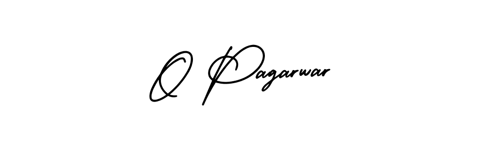 The best way (AmerikaSignatureDemo-Regular) to make a short signature is to pick only two or three words in your name. The name O Pagarwar include a total of six letters. For converting this name. O Pagarwar signature style 3 images and pictures png