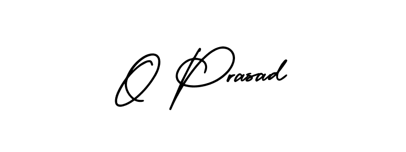 The best way (AmerikaSignatureDemo-Regular) to make a short signature is to pick only two or three words in your name. The name O Prasad include a total of six letters. For converting this name. O Prasad signature style 3 images and pictures png
