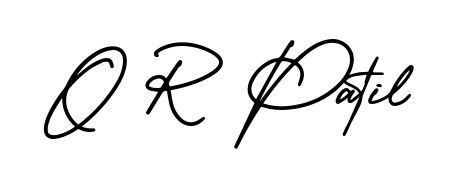Make your name O R Patil memorable on every contract using AmerikaSignatureDemo-Regular autograph style. Instant transparent background export available. O R Patil signature style 3 images and pictures png