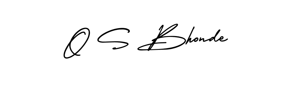 How to make O S Bhonde signature? AmerikaSignatureDemo-Regular is a professional autograph style. Create handwritten signature for O S Bhonde name. O S Bhonde signature style 3 images and pictures png