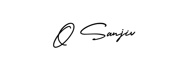 How to make O Sanjiv name signature. Use AmerikaSignatureDemo-Regular style for creating short signs online. This is the latest handwritten sign. O Sanjiv signature style 3 images and pictures png