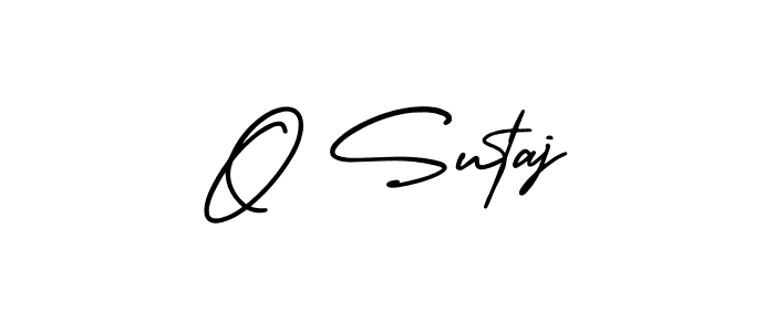The best way (AmerikaSignatureDemo-Regular) to make a short signature is to pick only two or three words in your name. The name O Sutaj include a total of six letters. For converting this name. O Sutaj signature style 3 images and pictures png