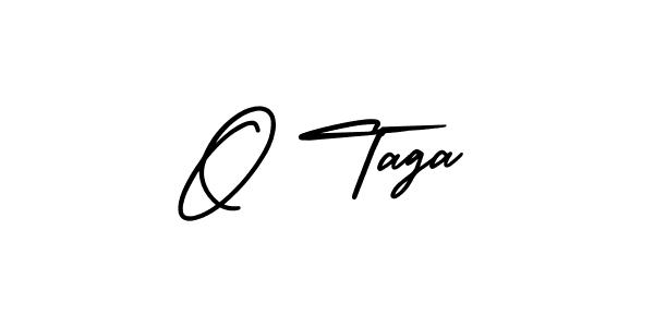 Similarly AmerikaSignatureDemo-Regular is the best handwritten signature design. Signature creator online .You can use it as an online autograph creator for name O Taga. O Taga signature style 3 images and pictures png