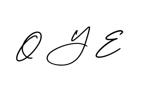 Similarly AmerikaSignatureDemo-Regular is the best handwritten signature design. Signature creator online .You can use it as an online autograph creator for name O Y E. O Y E signature style 3 images and pictures png