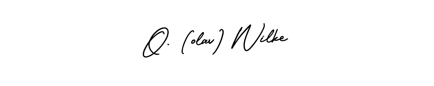 Similarly AmerikaSignatureDemo-Regular is the best handwritten signature design. Signature creator online .You can use it as an online autograph creator for name O. (olav) Wilke. O. (olav) Wilke signature style 3 images and pictures png