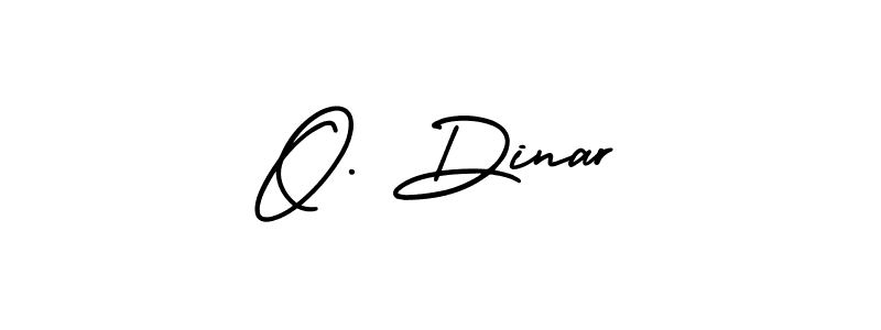 You should practise on your own different ways (AmerikaSignatureDemo-Regular) to write your name (O. Dinar) in signature. don't let someone else do it for you. O. Dinar signature style 3 images and pictures png