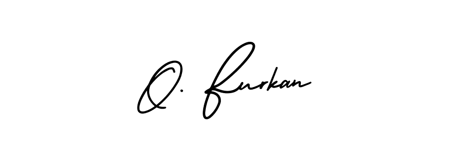 How to make O. Furkan signature? AmerikaSignatureDemo-Regular is a professional autograph style. Create handwritten signature for O. Furkan name. O. Furkan signature style 3 images and pictures png