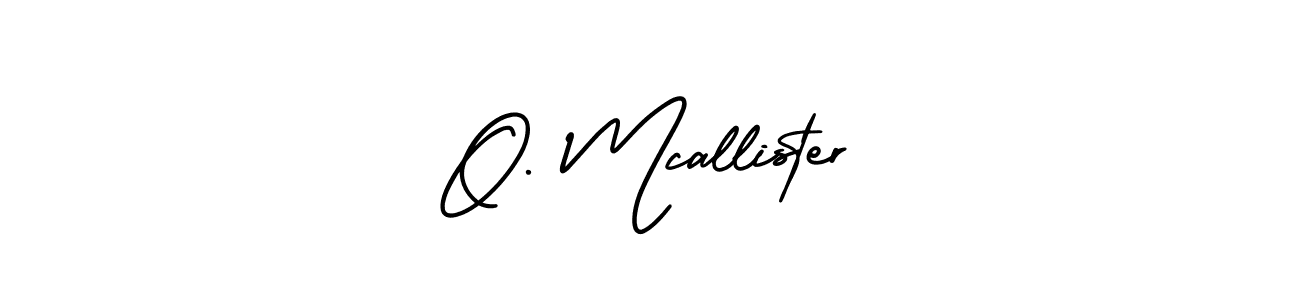 How to make O. Mcallister name signature. Use AmerikaSignatureDemo-Regular style for creating short signs online. This is the latest handwritten sign. O. Mcallister signature style 3 images and pictures png