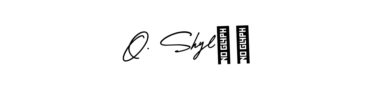 O. Shyl❤️ stylish signature style. Best Handwritten Sign (AmerikaSignatureDemo-Regular) for my name. Handwritten Signature Collection Ideas for my name O. Shyl❤️. O. Shyl❤️ signature style 3 images and pictures png