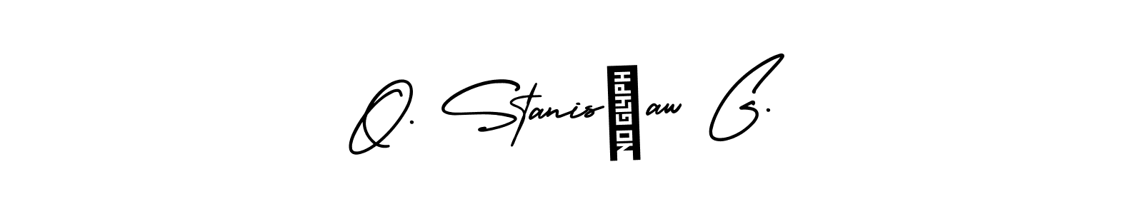 Once you've used our free online signature maker to create your best signature AmerikaSignatureDemo-Regular style, it's time to enjoy all of the benefits that O. Stanisław G. name signing documents. O. Stanisław G. signature style 3 images and pictures png