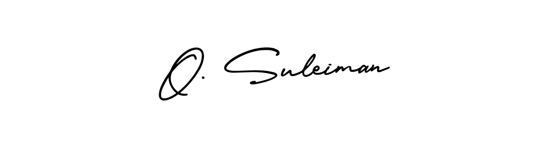 O. Suleiman stylish signature style. Best Handwritten Sign (AmerikaSignatureDemo-Regular) for my name. Handwritten Signature Collection Ideas for my name O. Suleiman. O. Suleiman signature style 3 images and pictures png