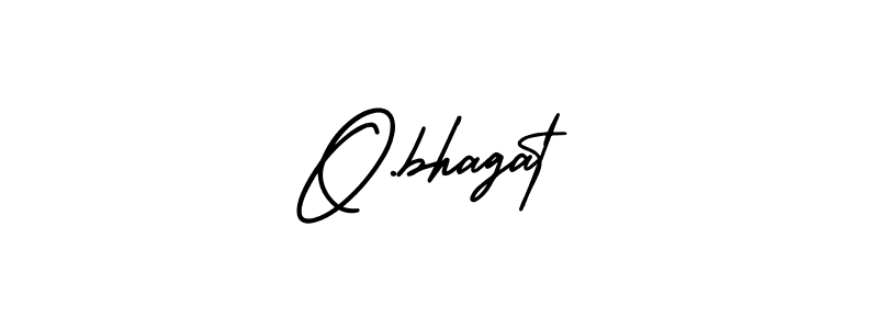 Create a beautiful signature design for name O.bhagat. With this signature (AmerikaSignatureDemo-Regular) fonts, you can make a handwritten signature for free. O.bhagat signature style 3 images and pictures png