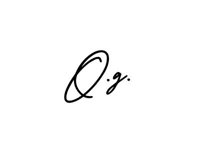 How to make O.g. name signature. Use AmerikaSignatureDemo-Regular style for creating short signs online. This is the latest handwritten sign. O.g. signature style 3 images and pictures png