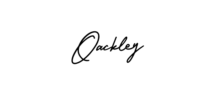 You should practise on your own different ways (AmerikaSignatureDemo-Regular) to write your name (Oackley) in signature. don't let someone else do it for you. Oackley signature style 3 images and pictures png