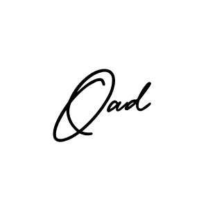 Design your own signature with our free online signature maker. With this signature software, you can create a handwritten (AmerikaSignatureDemo-Regular) signature for name Oad. Oad signature style 3 images and pictures png