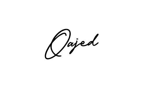 Use a signature maker to create a handwritten signature online. With this signature software, you can design (AmerikaSignatureDemo-Regular) your own signature for name Oajed. Oajed signature style 3 images and pictures png