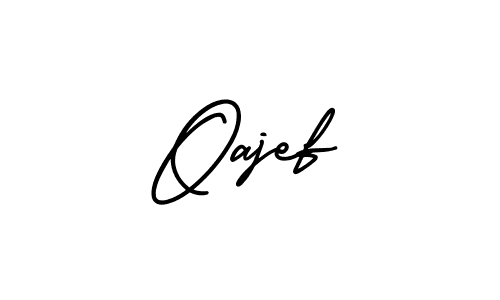 You should practise on your own different ways (AmerikaSignatureDemo-Regular) to write your name (Oajef) in signature. don't let someone else do it for you. Oajef signature style 3 images and pictures png