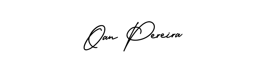 How to make Oan Pereira name signature. Use AmerikaSignatureDemo-Regular style for creating short signs online. This is the latest handwritten sign. Oan Pereira signature style 3 images and pictures png