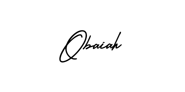 Check out images of Autograph of Obaiah name. Actor Obaiah Signature Style. AmerikaSignatureDemo-Regular is a professional sign style online. Obaiah signature style 3 images and pictures png