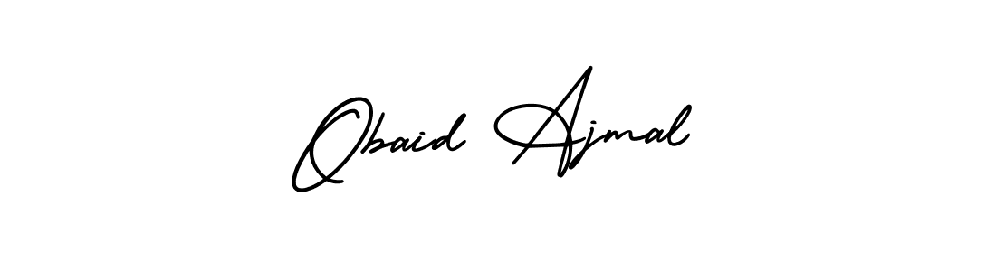 Use a signature maker to create a handwritten signature online. With this signature software, you can design (AmerikaSignatureDemo-Regular) your own signature for name Obaid Ajmal. Obaid Ajmal signature style 3 images and pictures png