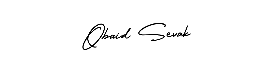 Design your own signature with our free online signature maker. With this signature software, you can create a handwritten (AmerikaSignatureDemo-Regular) signature for name Obaid Sevak. Obaid Sevak signature style 3 images and pictures png