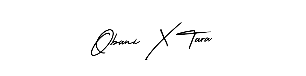 Best and Professional Signature Style for Obani X Tara. AmerikaSignatureDemo-Regular Best Signature Style Collection. Obani X Tara signature style 3 images and pictures png