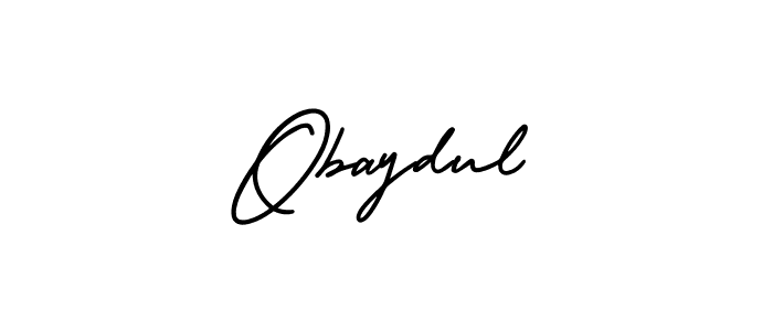 How to make Obaydul name signature. Use AmerikaSignatureDemo-Regular style for creating short signs online. This is the latest handwritten sign. Obaydul signature style 3 images and pictures png