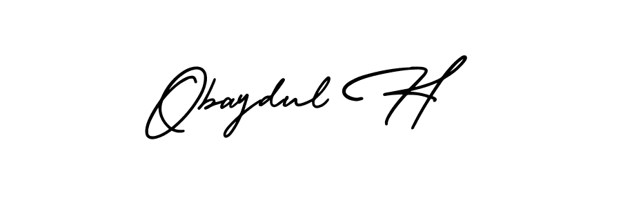 Also we have Obaydul H name is the best signature style. Create professional handwritten signature collection using AmerikaSignatureDemo-Regular autograph style. Obaydul H signature style 3 images and pictures png