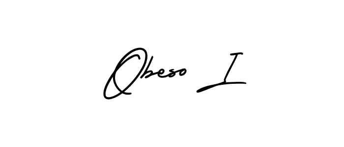 You can use this online signature creator to create a handwritten signature for the name Obeso I. This is the best online autograph maker. Obeso I signature style 3 images and pictures png